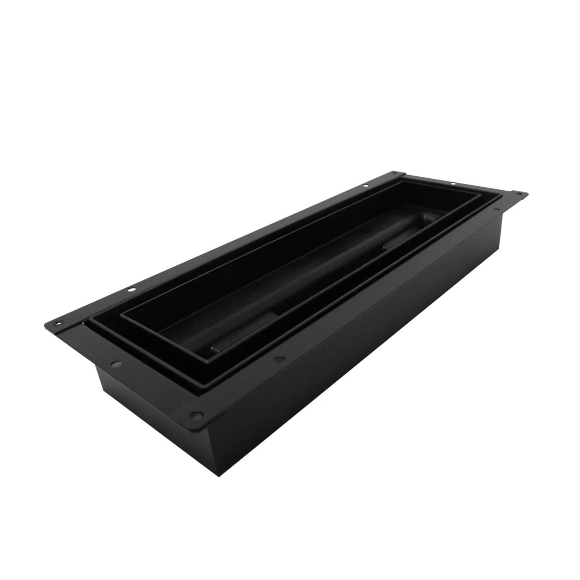 Aria Vent Flushmount Lite Collection - Ventilación de suelo o pared, negro mate (4 x 12 pulgadas)