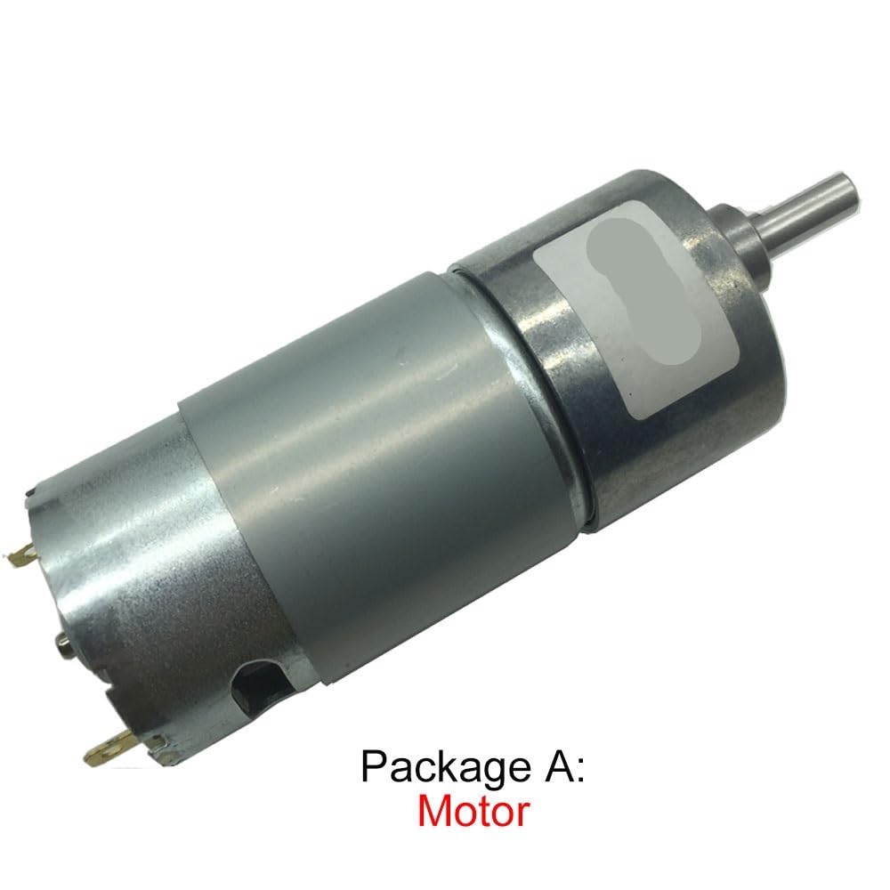 Wentylator silnika JGB37-550 Mini silnik wsteczny 12 V DC Elektroniczny reduktor o wysokim momencie obrotowym Przekładnia 12 V 18–2300 obr./min Wentylator chłodnicy(Package R,1450RPM_12V)