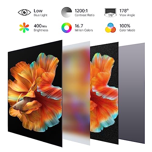 Image of WGK 15.6 inch Portable Monitor 4K UHD 100%sRGB Travel Display HDMI /USB-C Compatible with Laptops, Desktops, Phones, PS, Mac, Xbox, Switch, and Other Gaming Devices Kickstand & Speakers VESA Mountable