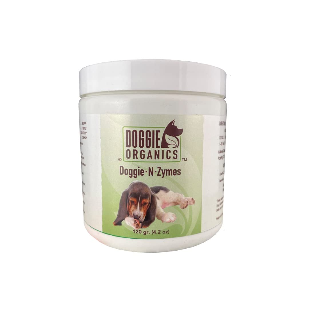 Doggie-N-Zymes | Real Paw Licking Relief | Allergy Symptom Relief | Reduces Yeast | Improves Bad Breath | Gas Relief | Gut and Stomach Health