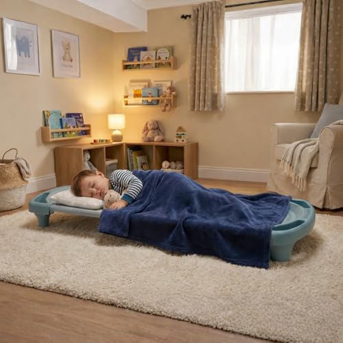 Image of Angeles Sleeping Cot Daycare Essentials, Teal Green, Standard, Single