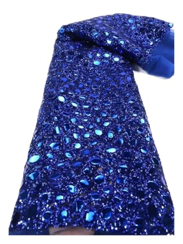 Tissu à paillettes goutte anti-chute de 5 Yards pour robe de mariée durable