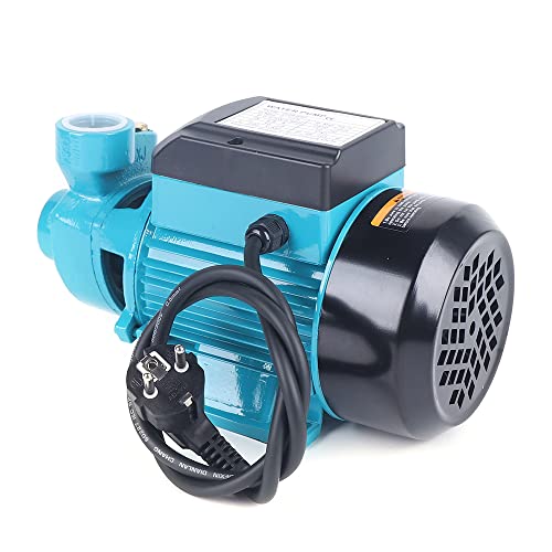 Kreiselpumpe Wasserpumpe Hauswasserwerk Pumpe 370W Industriepumpe Gartenpumpe - Blau Gusseisen IP44