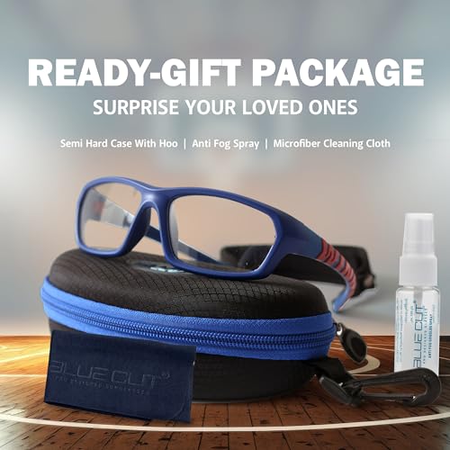 Image of BLUE CUT Sports Protection Goggles, Anti-Fog Lenses Safety Glasses for Basketball, Pickleball and All Outdoor Sports