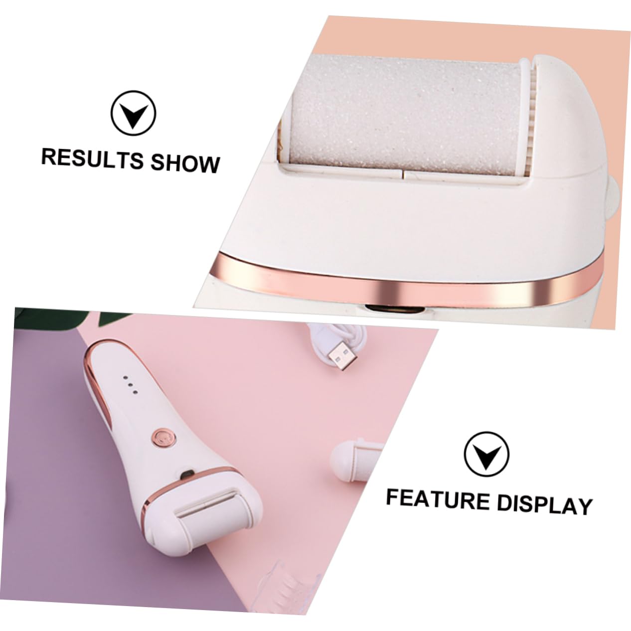 IWOWHERO 1Pc Electric Foot File Portable Remover for Hard Skin Lightweight Tool for Travel Dead Skin Grinder for Cracked Heels Unisex Design for Home The Go