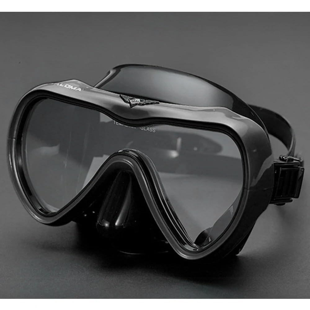 Taucherbrille Auslaufsicheres Schnorchelset Antibeschlag-Schwimm-Schnorchelbrillen-Brillen mit trockenem Schnorchelrohr Tauchmasken(Gray)
