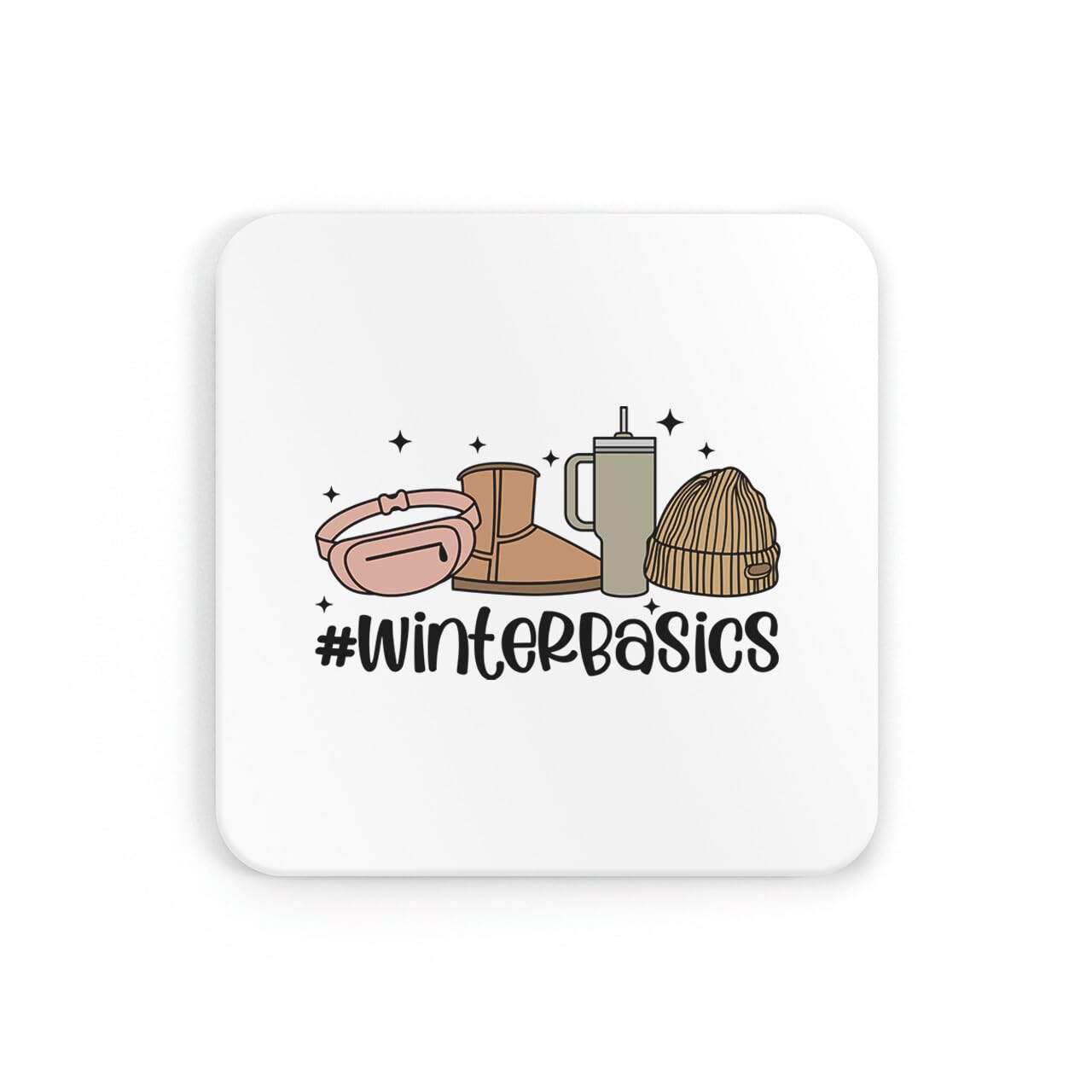 Winter basics xmas christmas festive girly things aesthetic trending coaster drinks mat drinks coaster tea coffee cute fun funny pretty aesthetic