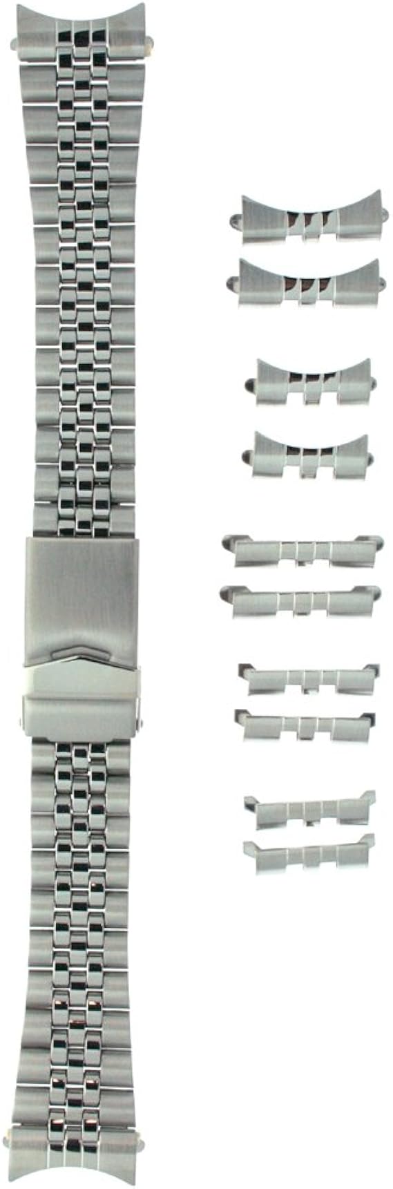 Amazon 時計ベルト ステンレススチール メタル 調整可能 メンズ 18 22ミリのエンドピースにフィット 時計バンド 腕時計 通販