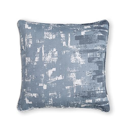 Image of Swayam Cotton Set 2 Decorative Soft Cushion Case Square Pillowcases for Couch Sofa Bed Living Room| 16 X 16 Inches | Grey