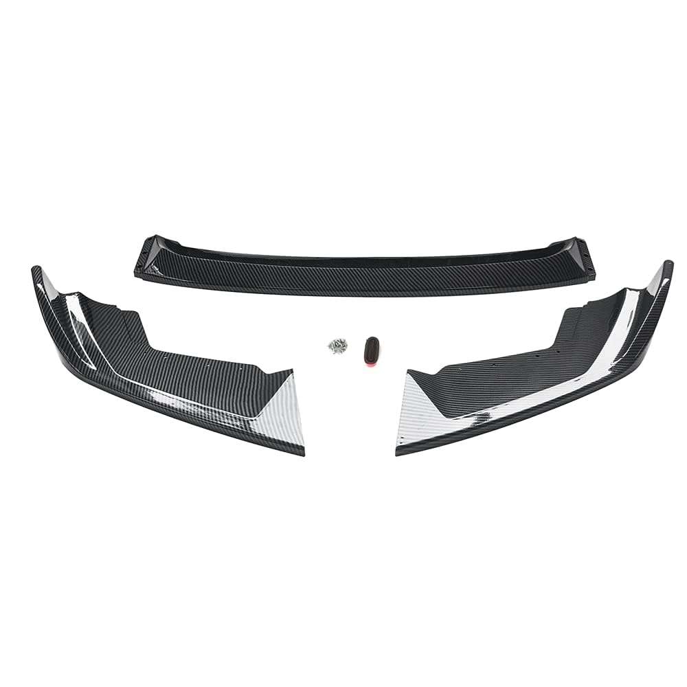 Lip Parachoques Delantero,para BMW F87 M2 Competition 2019-2021,Coche Parachoques Delantero Labio Divisor Difusor Trim Kit lip Spoiler Delantero Frontal,Carbon Fiber Exterior