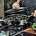 HexClad Hybrid Nonstick 5.5-Quart Deep Sauté Pan with Tempered Glass Lid, Stay-Cool Handle, Dishwasher-Friendly, Oven-Safe Up to 900°F, Induction Ready, Compatible with All Cooktops
