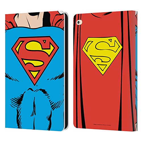 Head Case Designs Licenciado Oficialmente Superman DC Comics Disfraz clásico Logotipos Carcasa de Cuero Tipo Libro Compatible con Apple iPad Air 2 (2014)