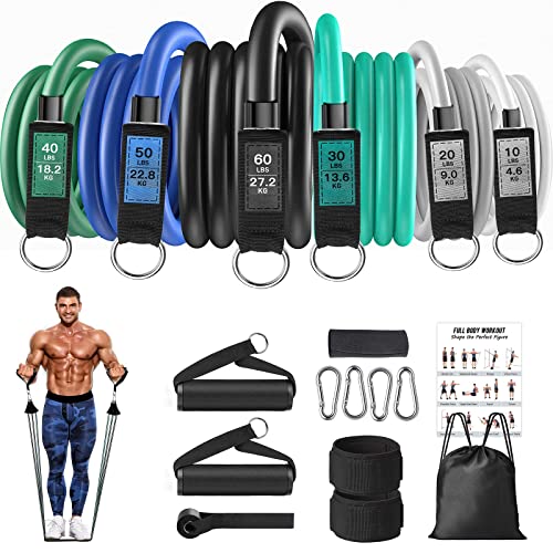 Resistance Bands for Working Out, INNELO Multi-Weight Optional Heavy Exercise Bands for Men Women, Fitness Workout Bands, Heavy Strength Training Equipment at Home, Gym, Office, Outdoor for Training