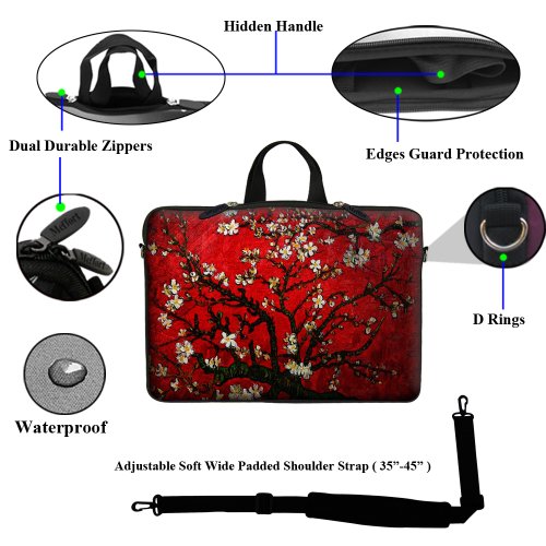 Funda para portátil Meffort Inc 14" neopreno con asa oculta miniatura 2