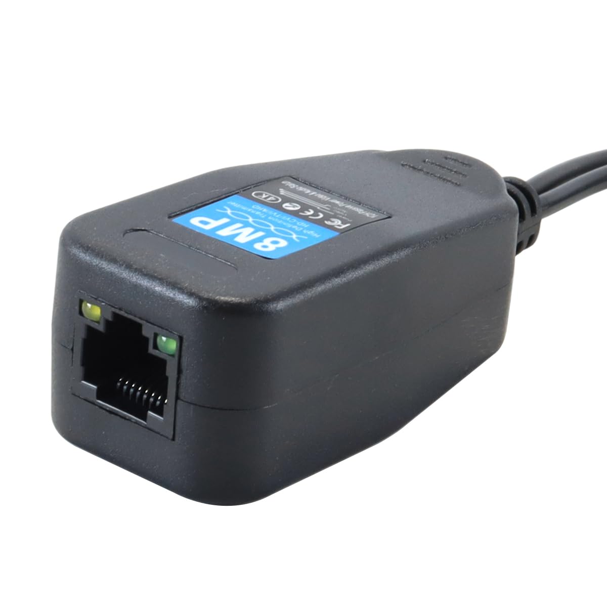 Émetteur à Paire torsadée 2 pcs pv 2-en-1, connecteur émetteur-récepteur d'alimentation vidéo bnc avec signaux HD-cvi, HD-tvi, HD-ahd