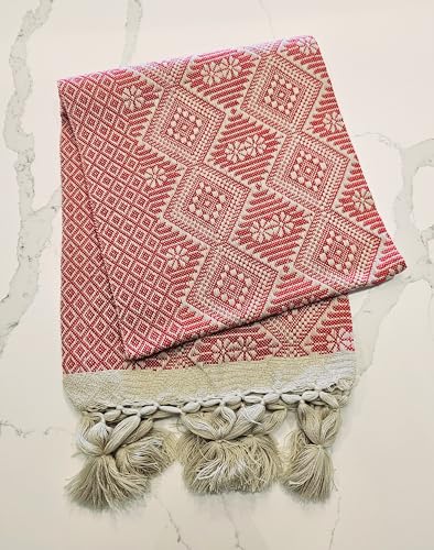 Mexican Handmade Diamonds Rebozo Shawl4