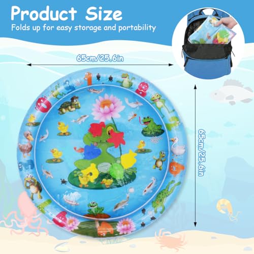 OSDUE Water Sensor Play Mat for Pets Thickened Inflatable Water Bed with Interactive Fish Design - Image 2