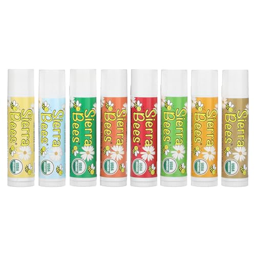 Organic Lip Balm by Sierra Bees Moisturizing Balm for Chapped Lips