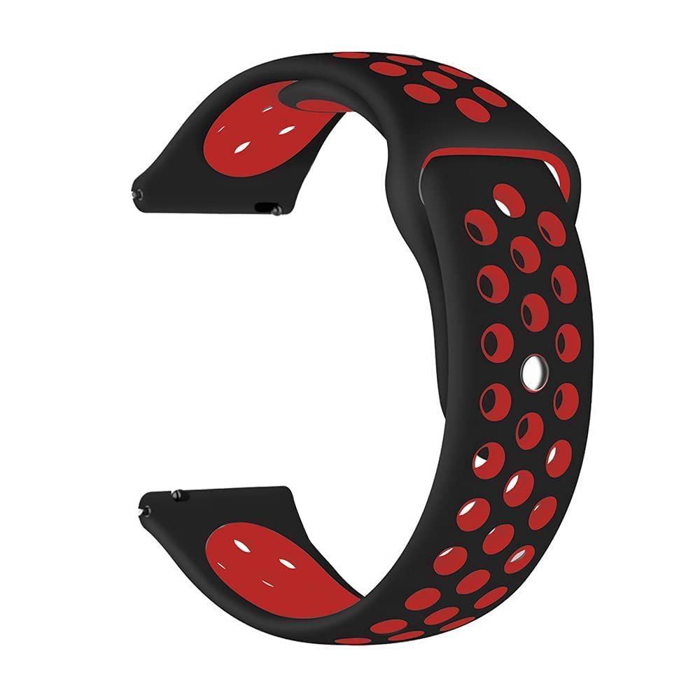 LIDDU Watch Strap Belt For boAt Xtend Smart Watch - Air Hole (Black and Red) [ Strap Only For boat Xtend, Not For Other boAt Watch Models] (B09SFH6R4J) Amazon Price History, Amazon Price Tracker