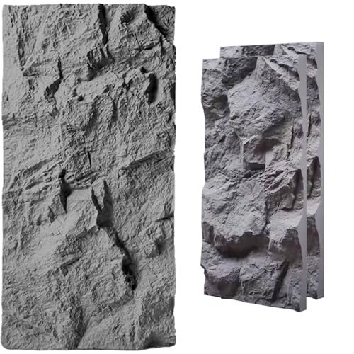 Paneles exteriores decorativos impermeables 3D gris Vibeo 2 pzas