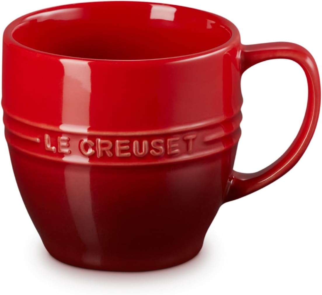 Le Creuset Reggae Mug, Wrapping Compatible, Message Card Compatible, Cherry Red
