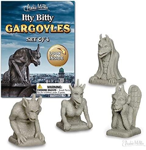 Archie McPhee 12987 Itty Bitty Gargoyles Figurines | Set of 4 image 5
