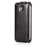 GGMM Microfiber PC Case for iPhone 5/5S Flip-A5 Brown iPh01804