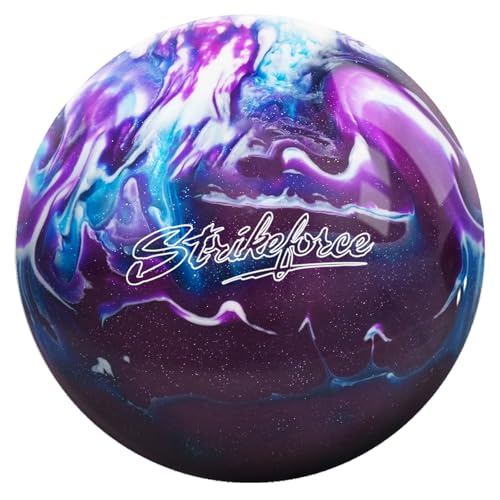 KR Strikeforce Polyester Undrilled Bowling Ball Purple/Royal/Silver 12lb
