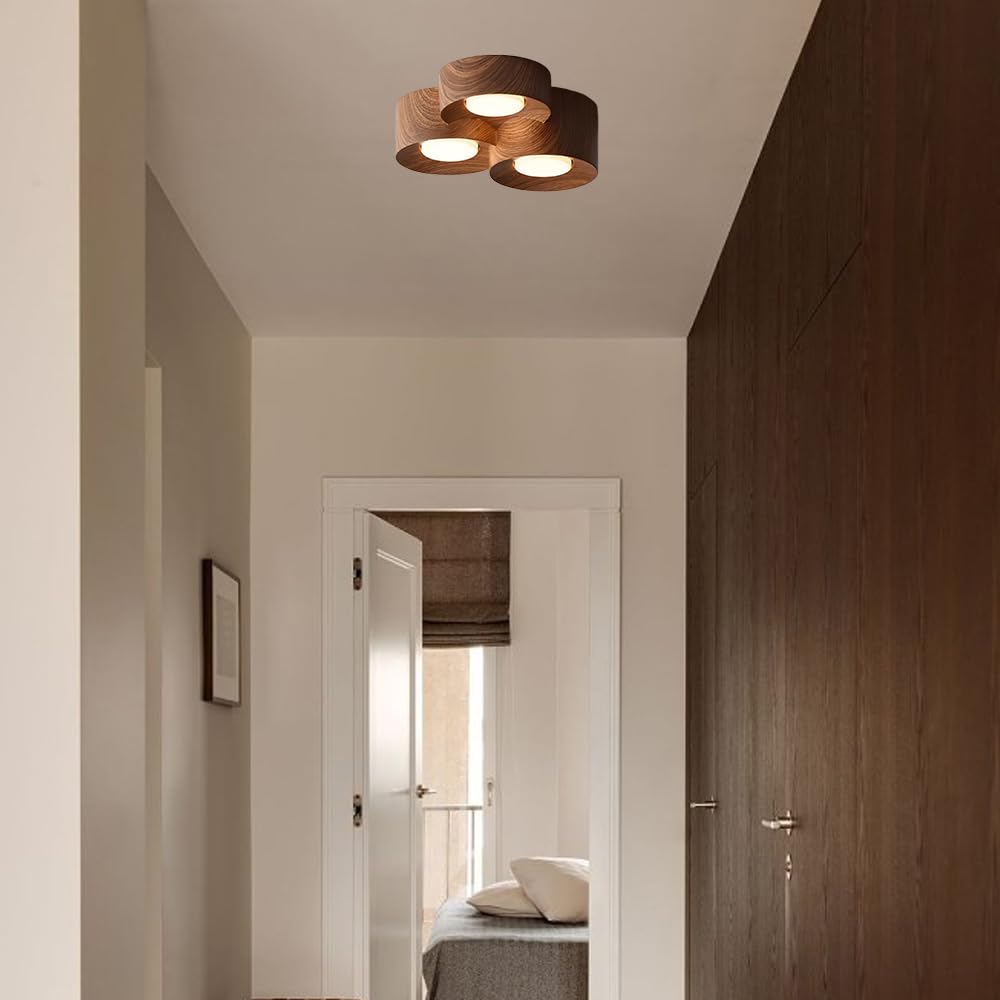 Nowoczesna Sufitowa, Sufitowa Led Do Korytarza Z Obrotowymi Reflektorkami 360°, Liniowa Oprawa Świetlna Do Montażu Sufitowego, Metalowa Sufitowa Półpłaska, 3000K Ciepła Biel/Biały/Mały