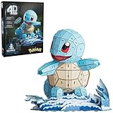 4D Build, Pokémon Squirtle 3D Model Kit, Pokémon Figure, Kanto First Partner Collection, Desk Décor, 180 Pieces, Gift Ideas for Ages 12 & Up