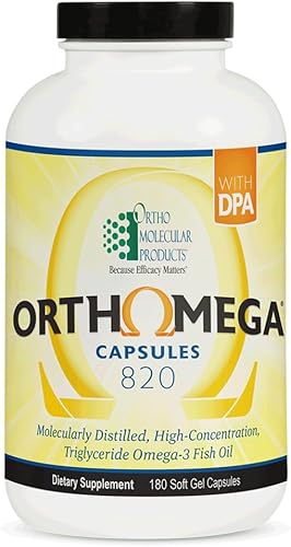 Ortho Molecular Products orthomega 820 180 cápsulas blandas