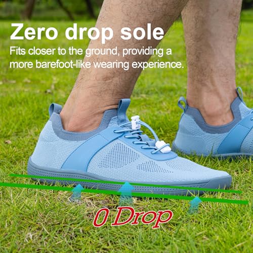 Hike Barefoot Shoes Women Men,2025 New Breathable Wide Toe Box Walking Shoes for Women,Women's Minimalist Barefoot Hiking Shoe,Zero-Drop Anti-Slip Sneakers 6