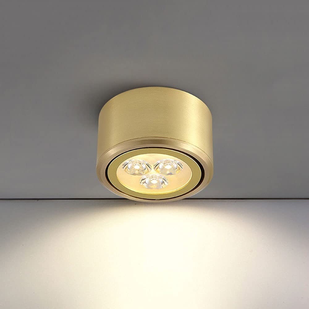 Spot de plafond spotlight laiton 4000K projecteur d'accent couloir cuisine