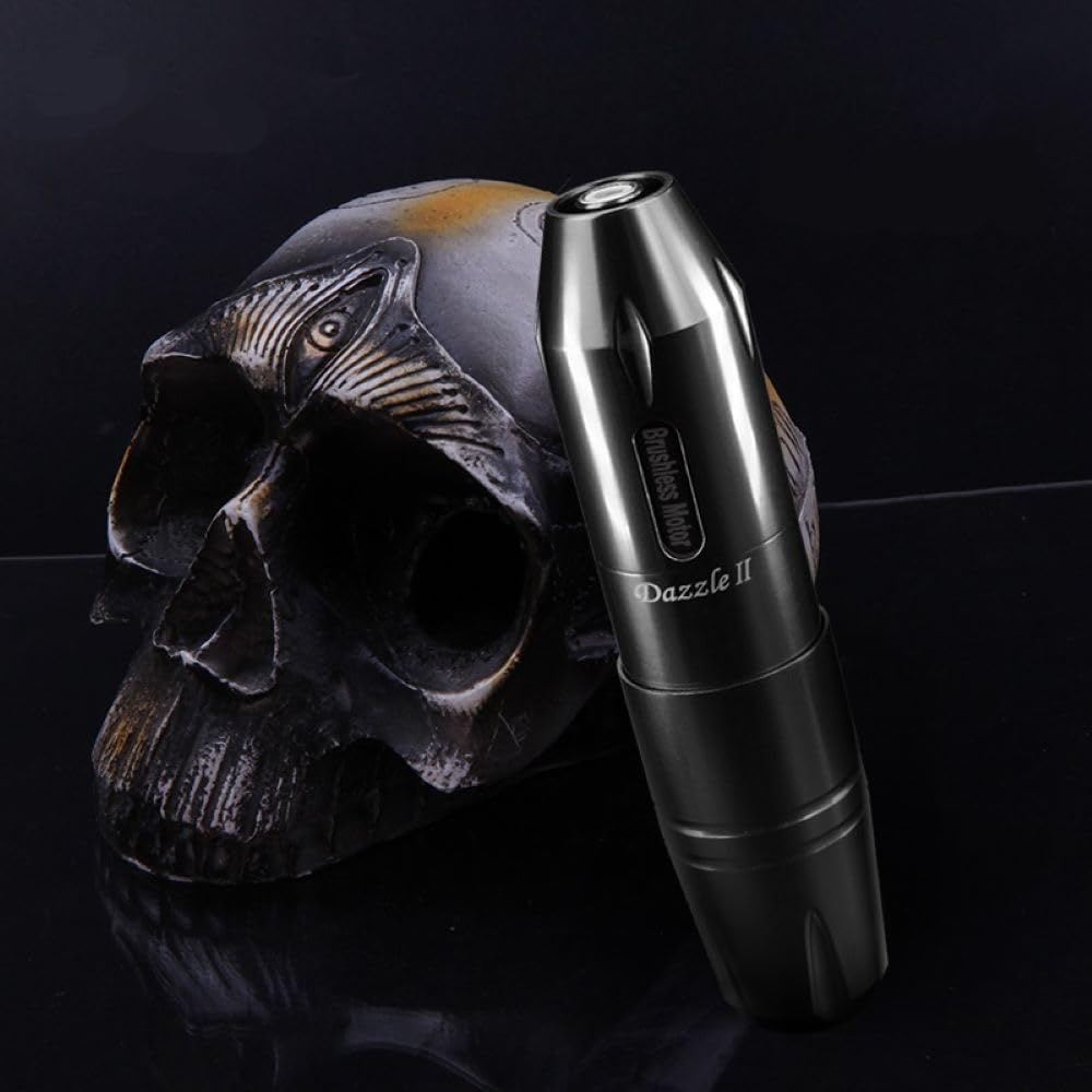 DGT Cartridge needles Rotary Machine Pen with RCA input (Black, DAZZLE Gen II)