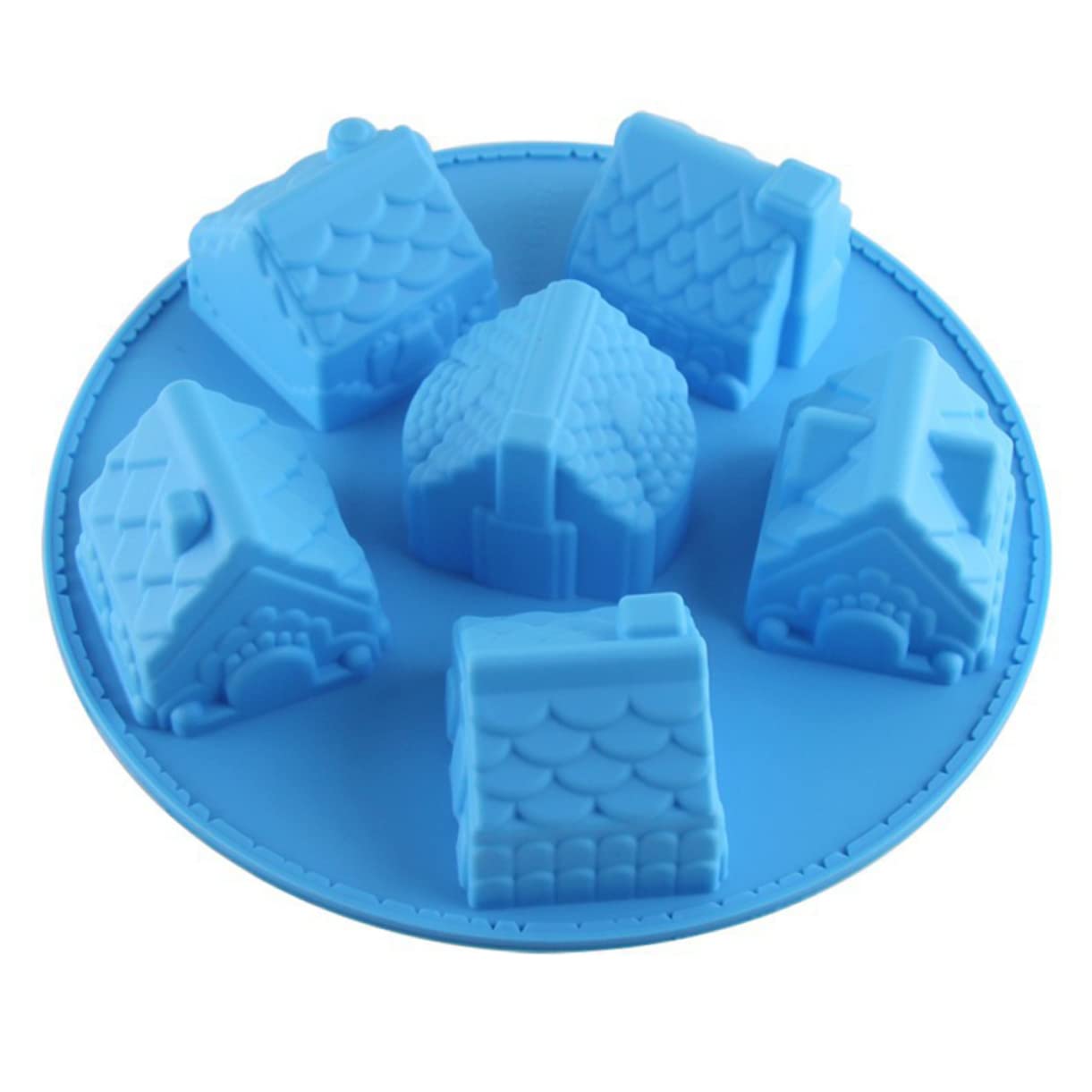 Abaodam 3pièces Moules Silicone Créatifs Pour Gâteaux Et De Formes De Maison Non-adhésives Pour Pâtisserie à Domicile Couleur Aléatoire