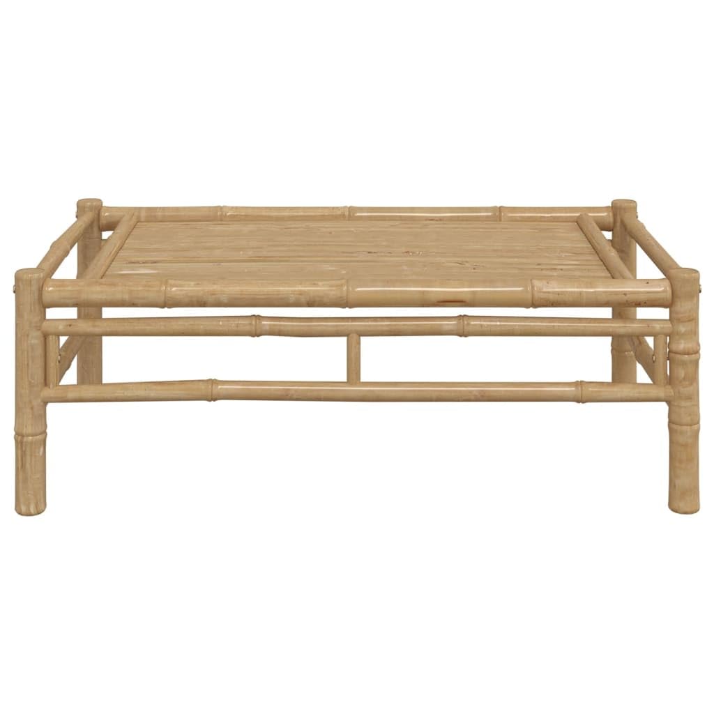 Tavolo da giardino in bambù, 100 x 55 x 33 cm, per esterni, per terrazza, balcone, robusto tavolino con pratico piano per cibi e bevande, facile da pulire