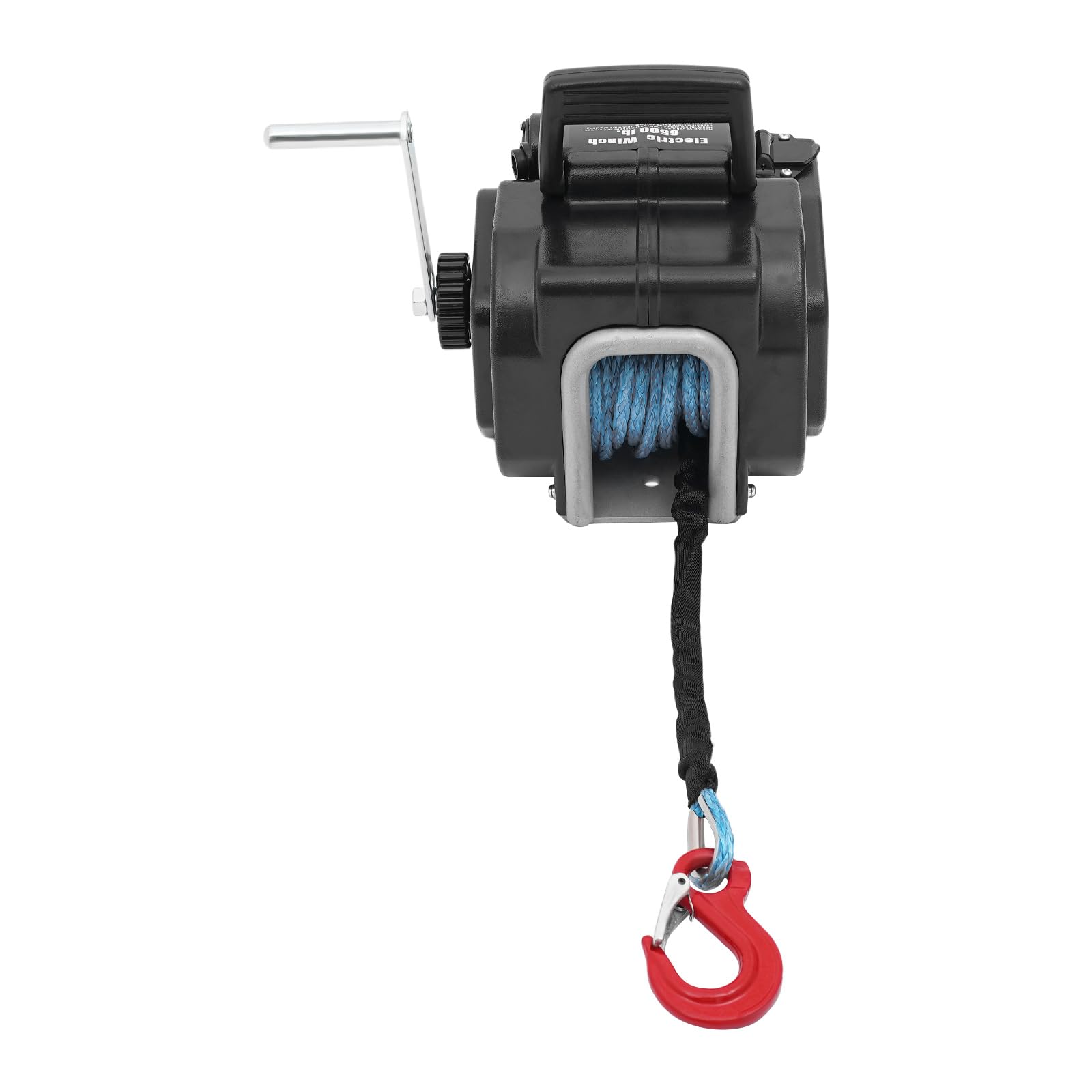 Treuil électrique, treuil de bateau/remorque 400W avec télécommande, 12V 6500 lbs treuil à câble pour bateaux de 5000 livres, véhicules tout-terrain, remorques, camions