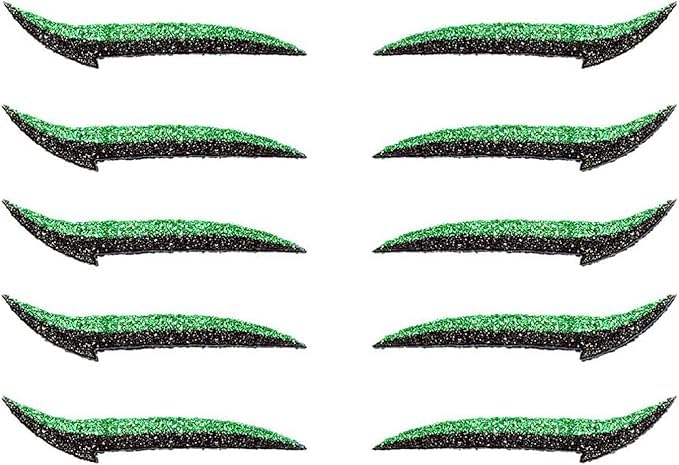 Eyeliner Stickers Glitter adhesivo reutilizable 5 pares miniatura 1