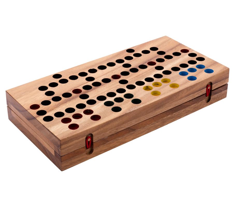 Engelhart - 350340- The Barricade wooden game - easy strategy - family game - 2 to 4 players - from age 6-14.5 x 39 x 3.2 cm - Image 4