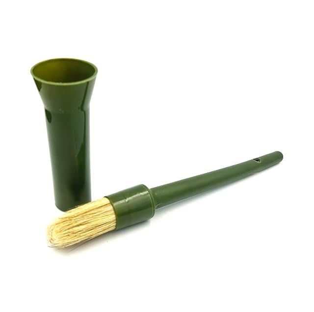 JA Horse JA2005 - Recipiente para aceite de pezuñas con pincel para pezuñas