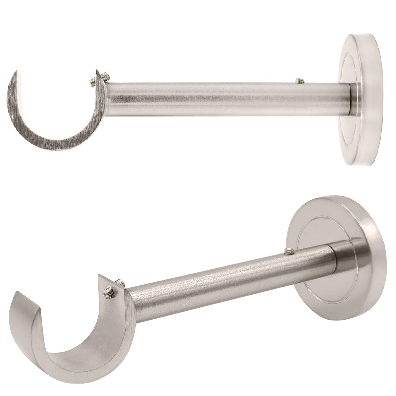 1 inch Curtain Rod Bracket Brushed Nickel