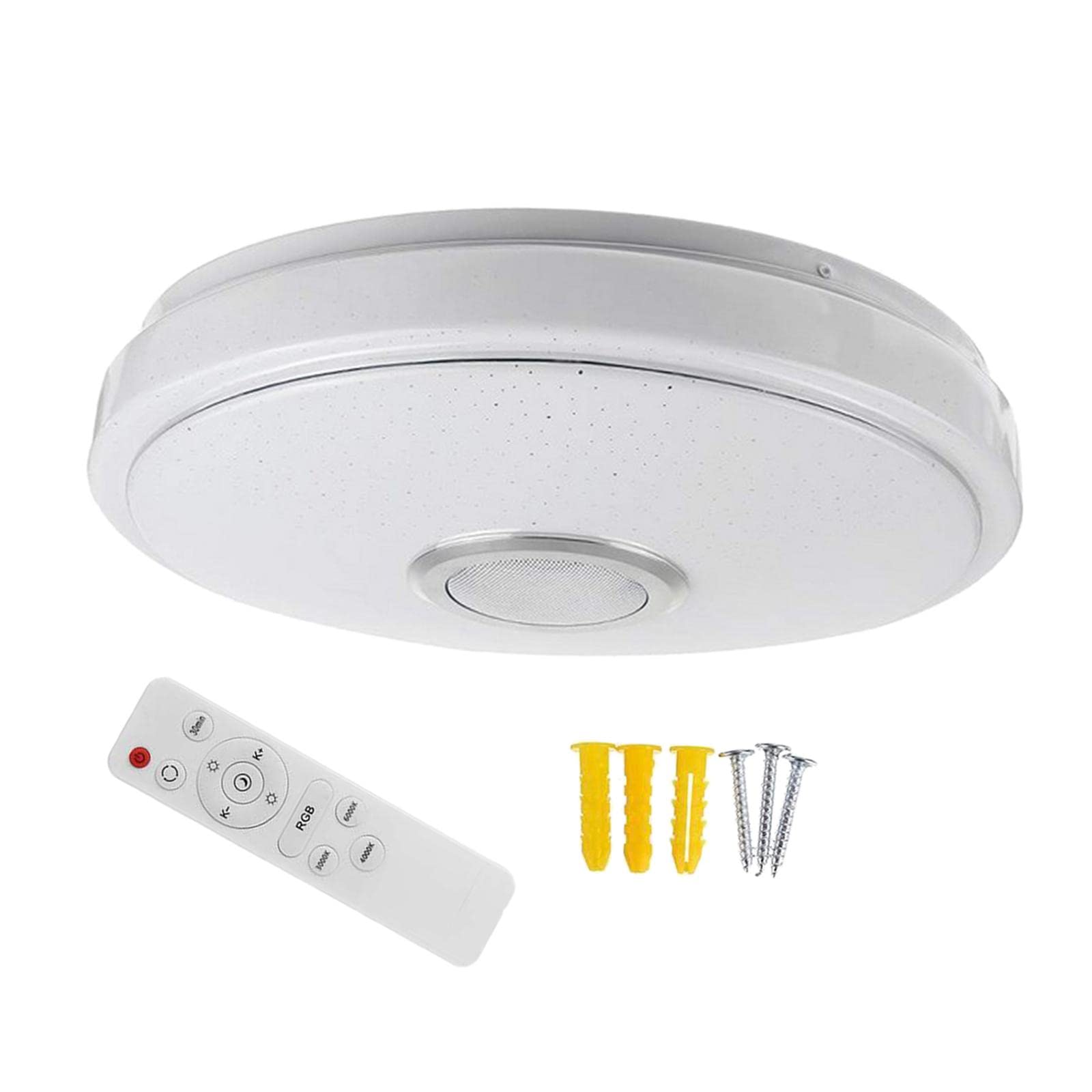 Smart LED Ceiling Light Bluetooth Music Speaker RGB with Remote Style 3 34cm|Home & Garden | Lamps, Lighting & Ceiling Fans |Home & Garden|1 Piece Ceiling Light-image-28