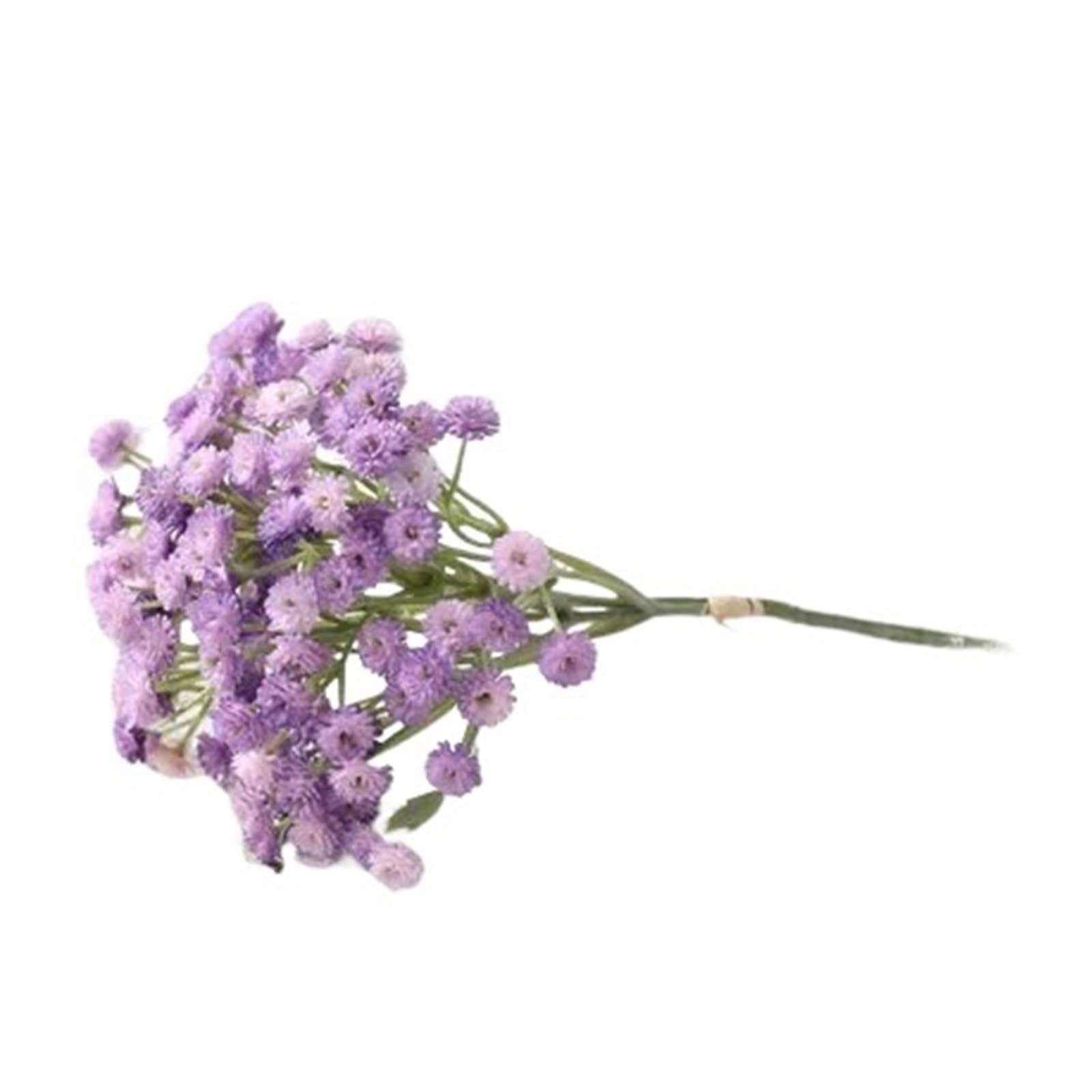 WJIAYAO dried gypsophila flowers 3pcs White Baby Breath Artificial Flowers Fake Gypsophila Faux Plants for Wedding Garland Wreath Crown Flower Bonquet DIY Flores(Purple)