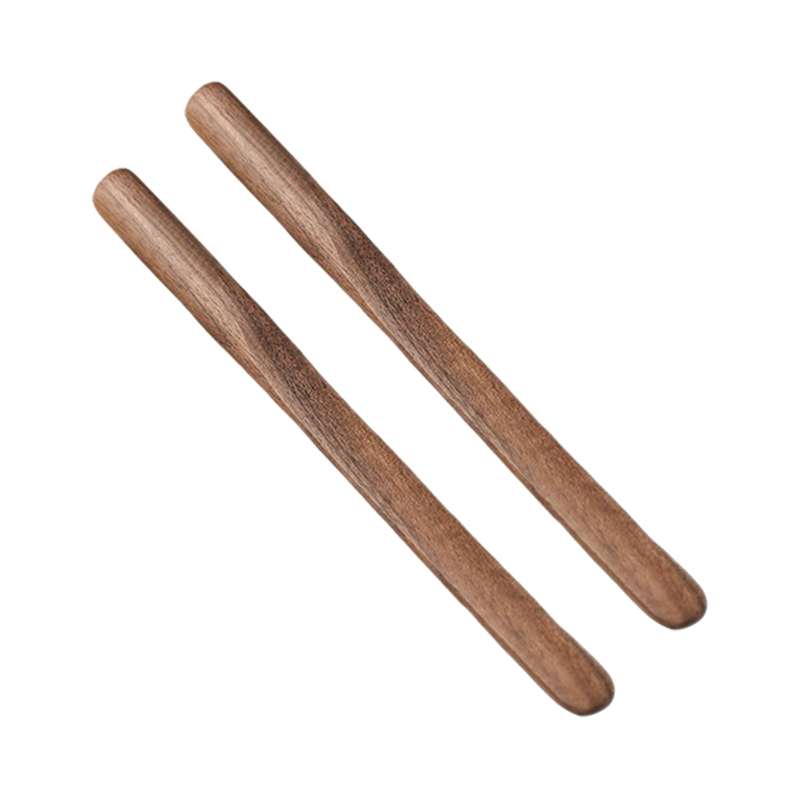 carotoe Wood Coffee Stirrer Stir Stick Round Head Long Handle Stirring Spoon Multipurpose Kitchen Utensils Rounded Tip Wooden Stir Stick
