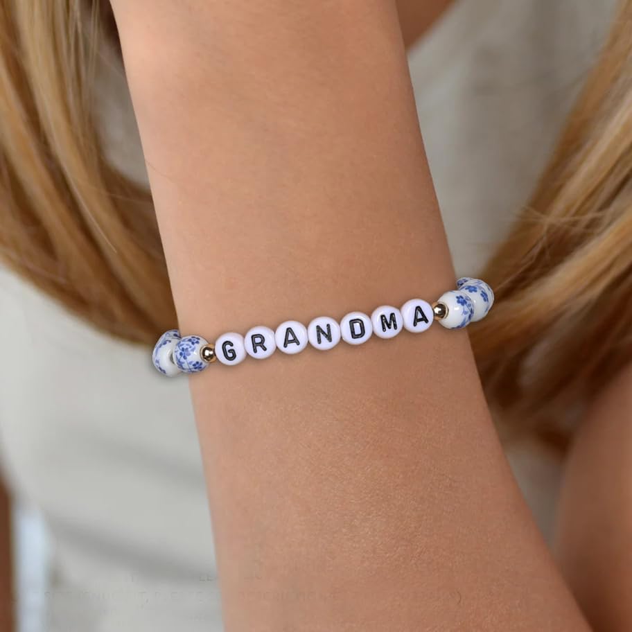 GIGI/NANA/Grandma Birthday Gifts Porcelain Bracelet, Mother's Day, Valentine's Day Birthday Gift for Mom and Grandma4