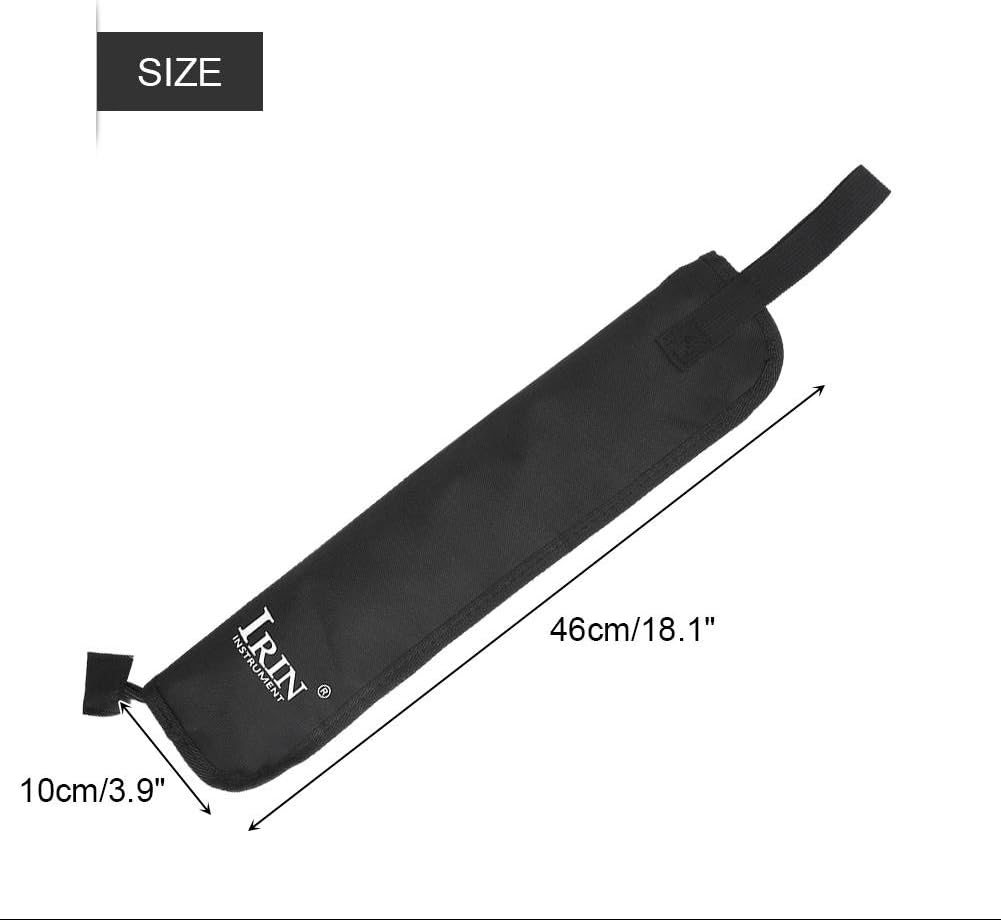 Drum Stick Bag, Oxford Cloth Water-Resistant Percussion Drum Stick Mallet Storage Bag Case Holder