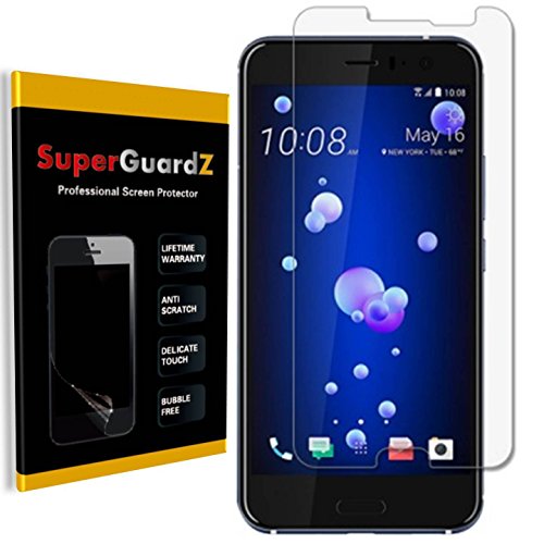 [8-Pack] HTC U11 / U 11 Screen Protector - SuperGuardZ, Ultra Clear, Anti-Scratch, Anti-Bubble [Lifetime Replacement]