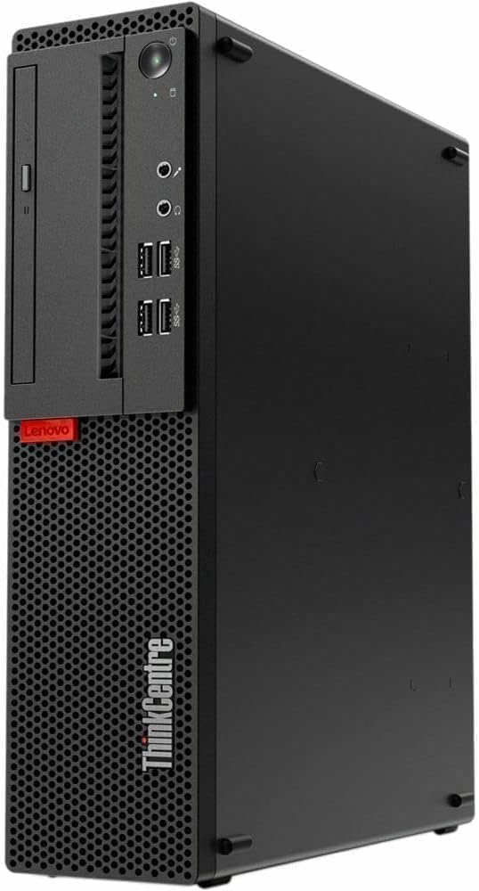 Lenovo ThinkCentre M710s SFF Ordinateur de Bureau, Intel Core i3-6100, 8 Go de RAM, SSD de 256 Go, WiFi, Bluetooth, Clavier QWERTY américain, Windows 11 Pro (reconditionné)