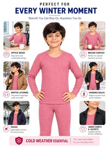 Image of BODYCARE Unisex Polycotton Slim Fit Thermal Tops Round Neck Full Sleeves Pack Of 1