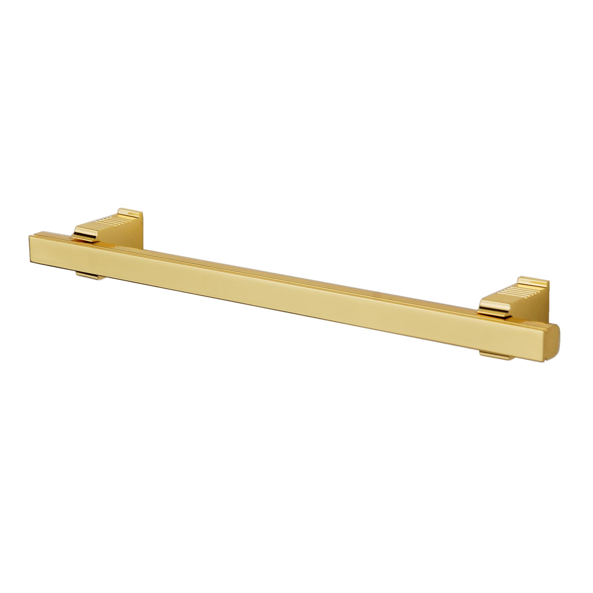 Decoranddecor Galena T-Bar Kitchen Cupboard Handles – Aluminium Square Pulls for Cabinets, Wardrobes, Drawers – Precision-Designed for Modern & Classic Interiors - 192mm Gold